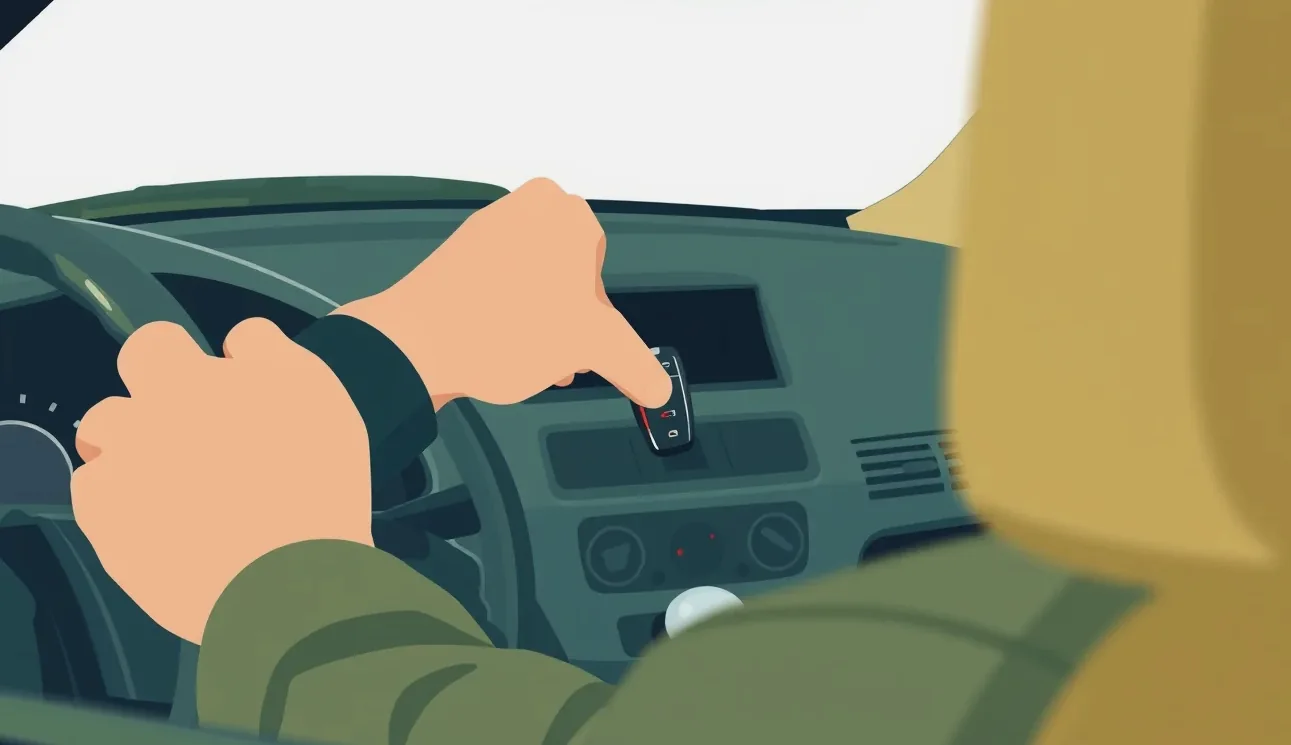 Detail rozsvietených varovných kontroliek motora na prístrojovej doske auta