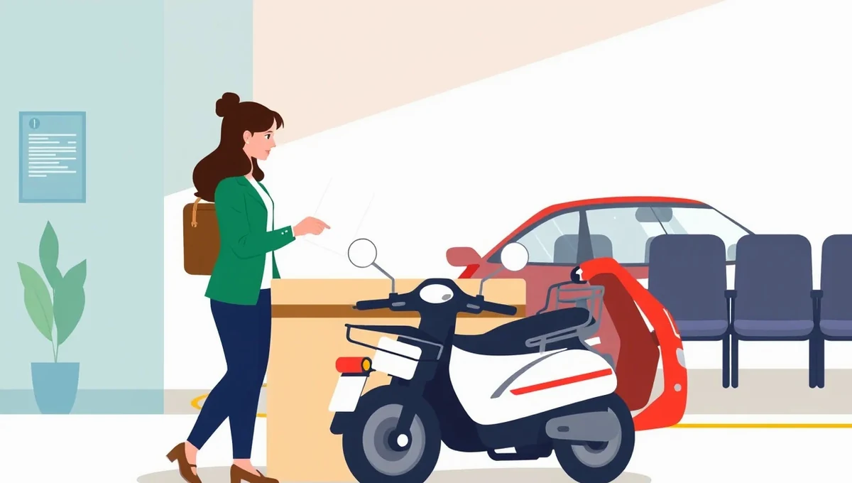 Poškodený osobný automobil po dopravnej nehode čakajúci na obhliadku likvidátora