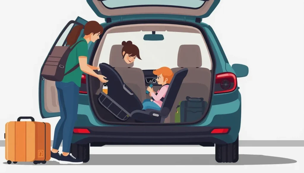 Vodič preberá kľúče od náhradného vozidla na parkovisku autopožičovne