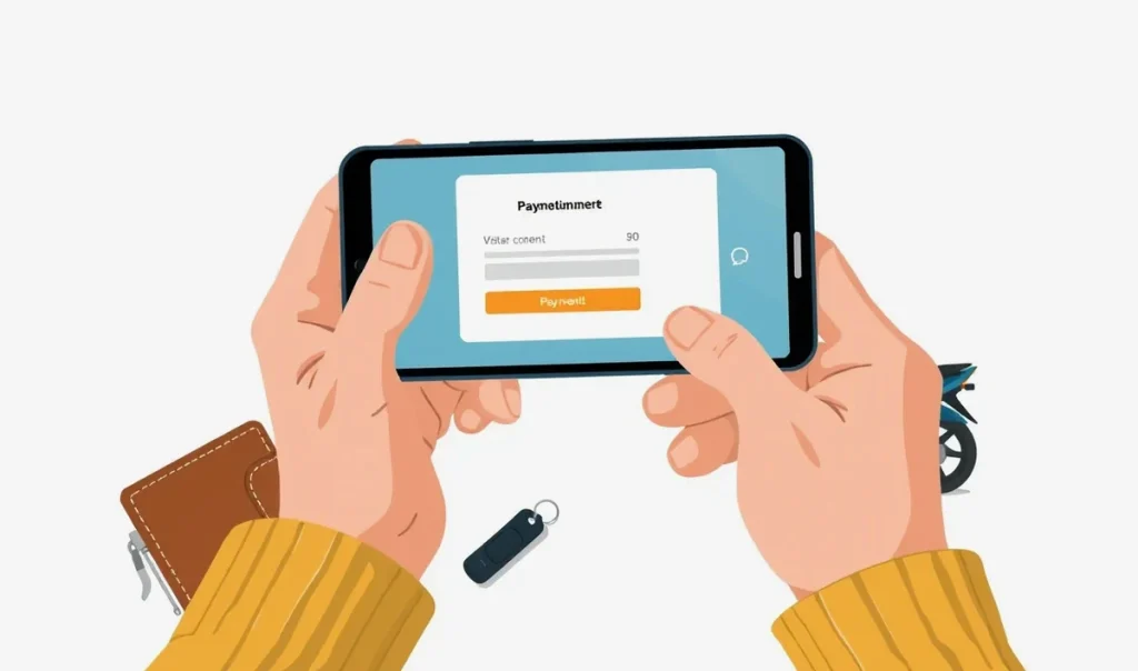 Vodič platí povinné zmluvné poistenie platobnou kartou cez internetbanking v mobile