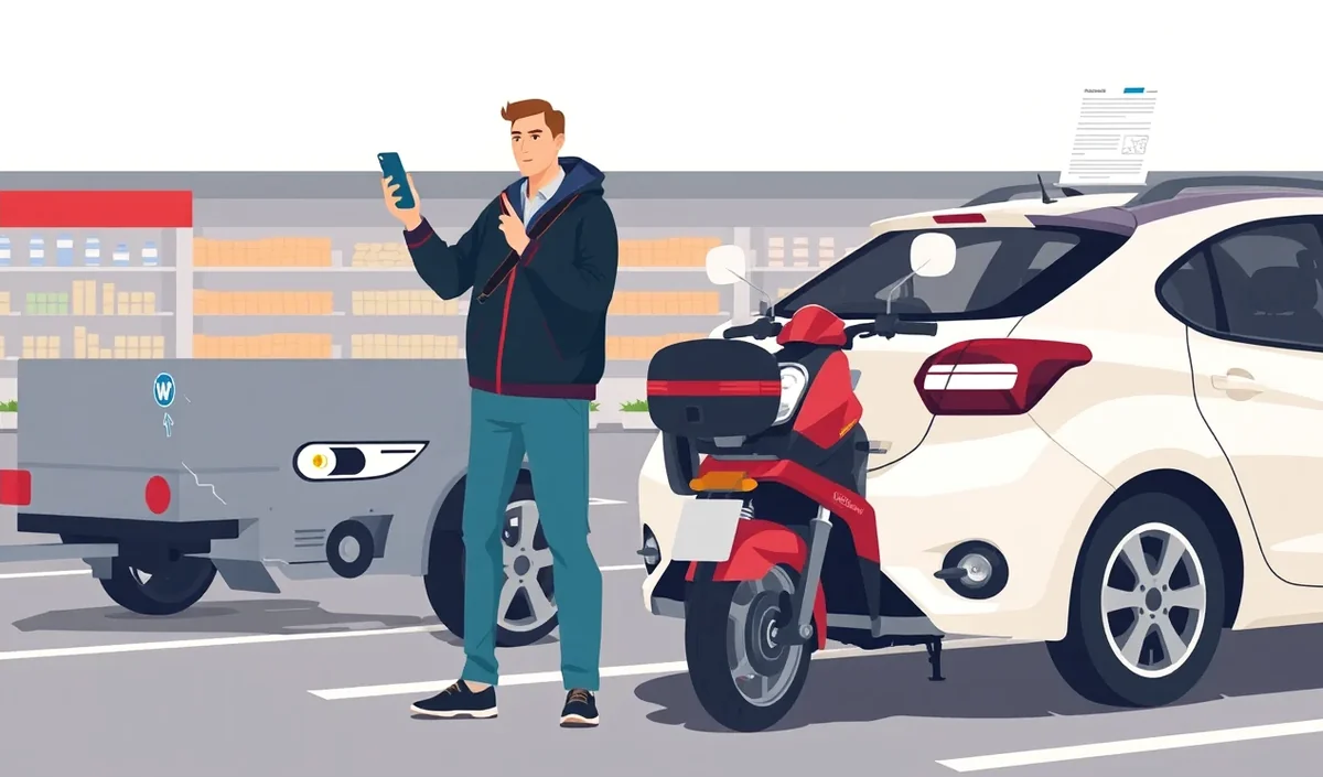 Pracovník ekologického autovrakoviska preberá starý vyradený prívesný vozík