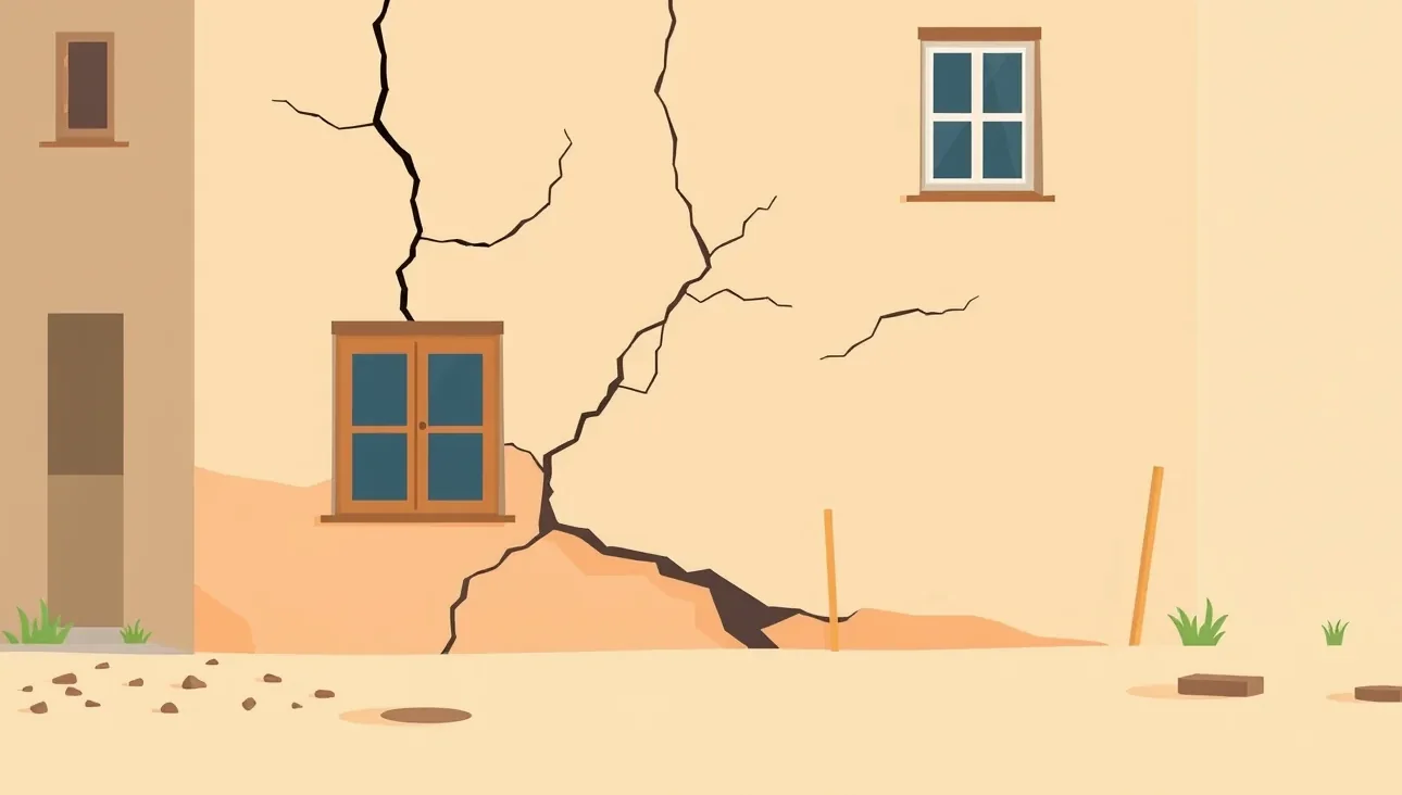 Bager hĺbiaci výkop v tesnej blízkosti obytného domu a podzemných inžinierskych sietí